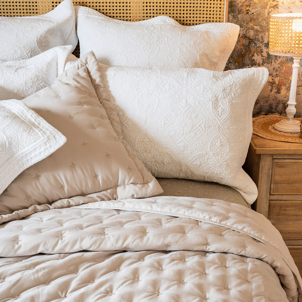 Portofino Oatmeal Pillowshams and Cushions