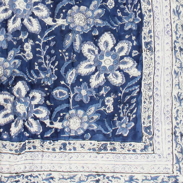 NEW IN Royal Blue & White Floral Quilt
