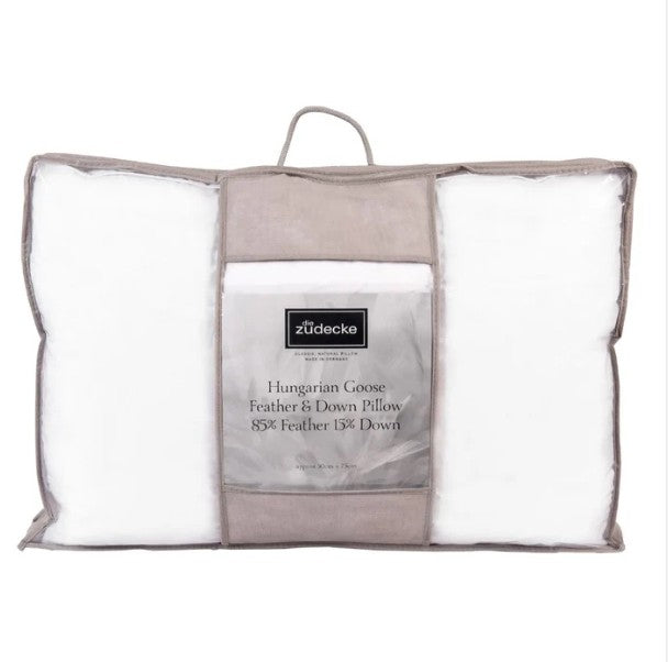 Hungarian Goose Feather & Down Pillow - DIE ZUDECKE