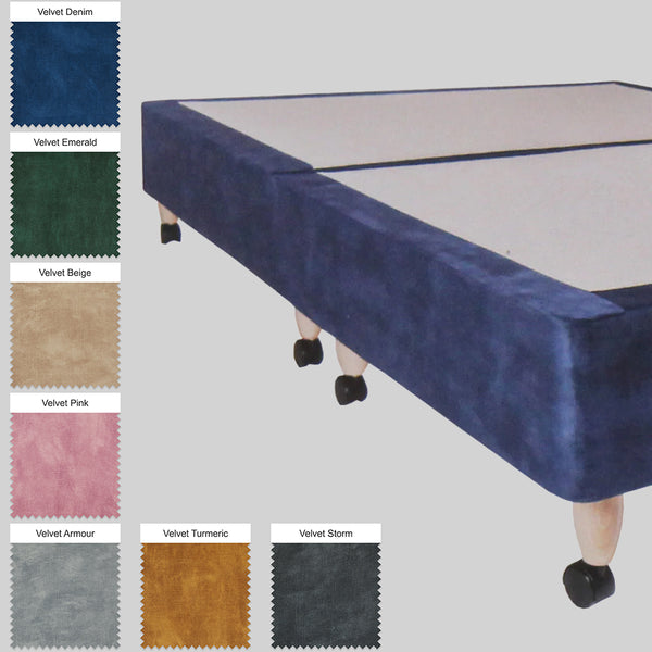 Shallow Sprung Divan - Velvet Range - King