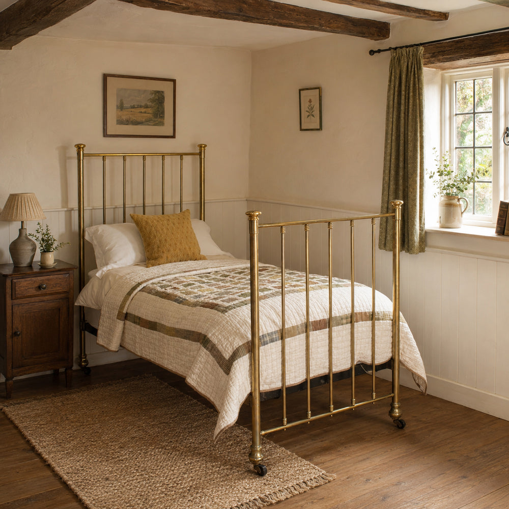 Single Brass Antique Bed MS63