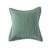 Stonewash Cotton Sage Green Pillowshams and Cushions