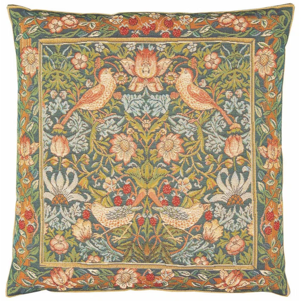 Strawberry Thief Classic & Border Cushion