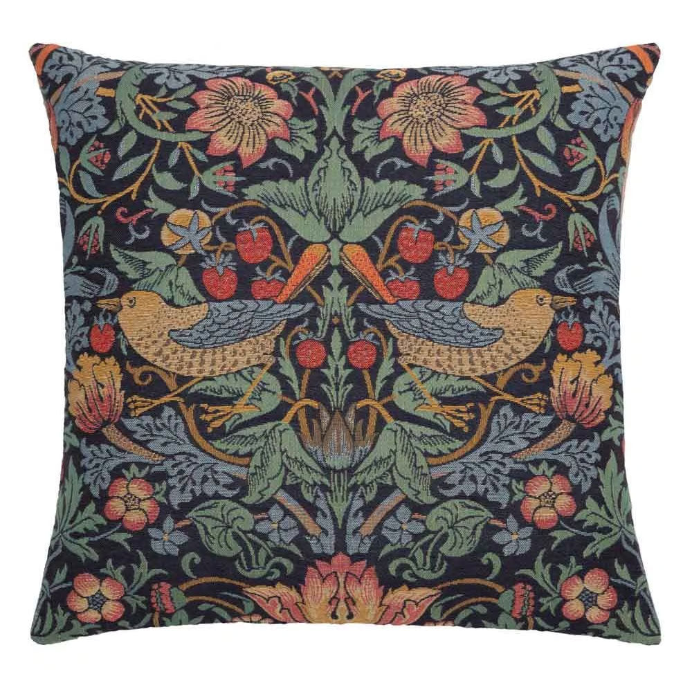 Strawberry Thief Regular Blue Cushion