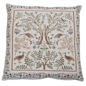 Birds and Trees Cream Cushion
