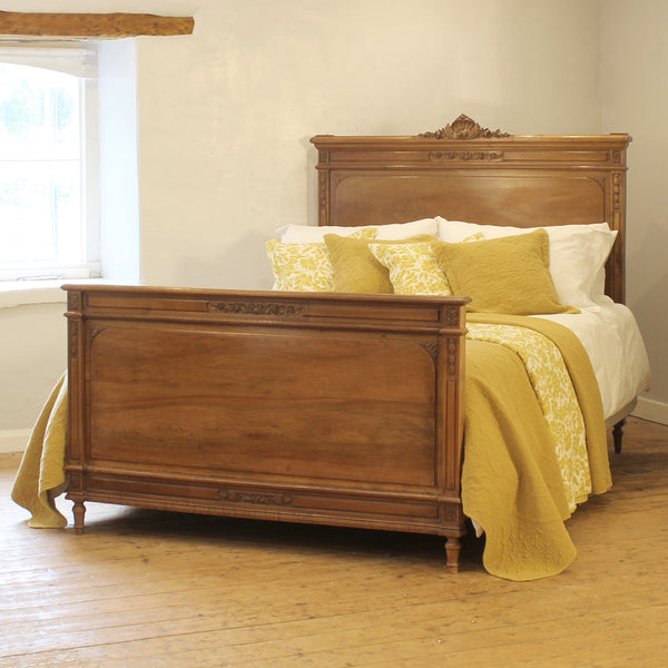 5ft Wide Walnut Edwardian Bed Circa 1910 WK207