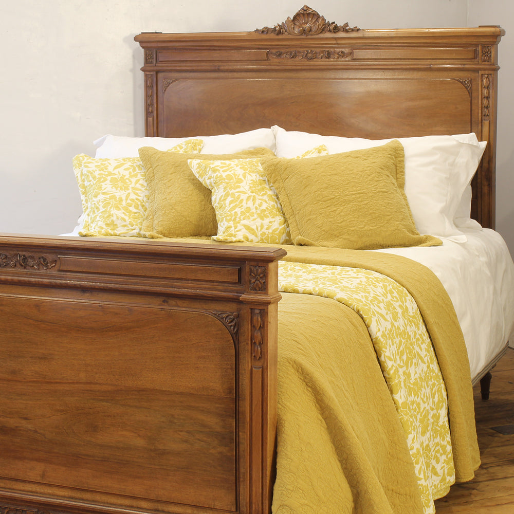 5ft Wide Walnut Edwardian Bed Circa 1910 WK207