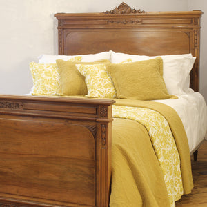 5ft Wide Walnut Edwardian Bed Circa 1910 WK207