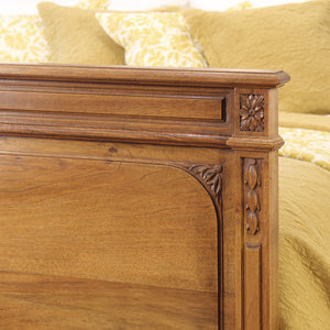 5ft Wide Walnut Edwardian Bed Circa 1910 WK207