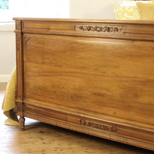 5ft Wide Walnut Edwardian Bed Circa 1910 WK207