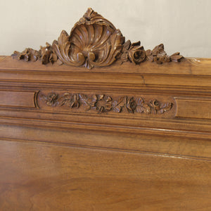 5ft Wide Walnut Edwardian Bed Circa 1910 WK207
