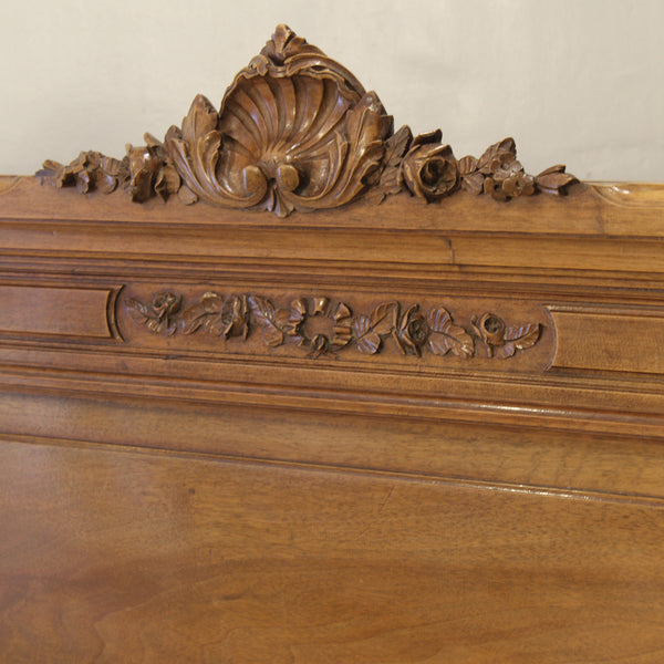 5ft Wide Walnut Edwardian Bed Circa 1910 WK207