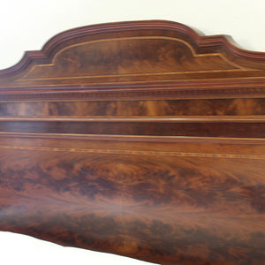 Wide Mahogany Antique Bed