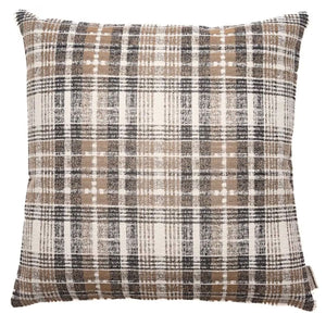 Winter Plaid Taupe Cushion