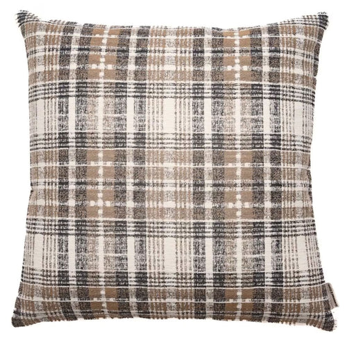 Winter Plaid Taupe Cushion