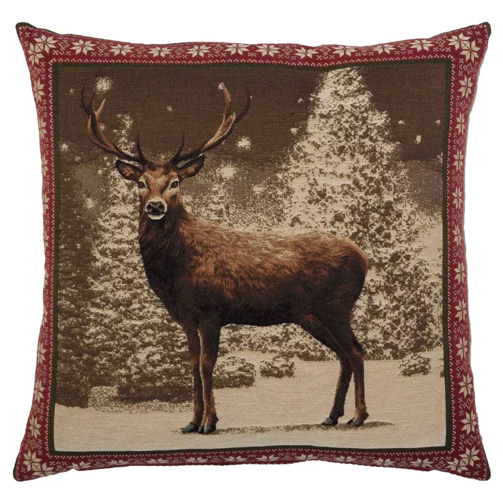 Winter Stag Cushion
