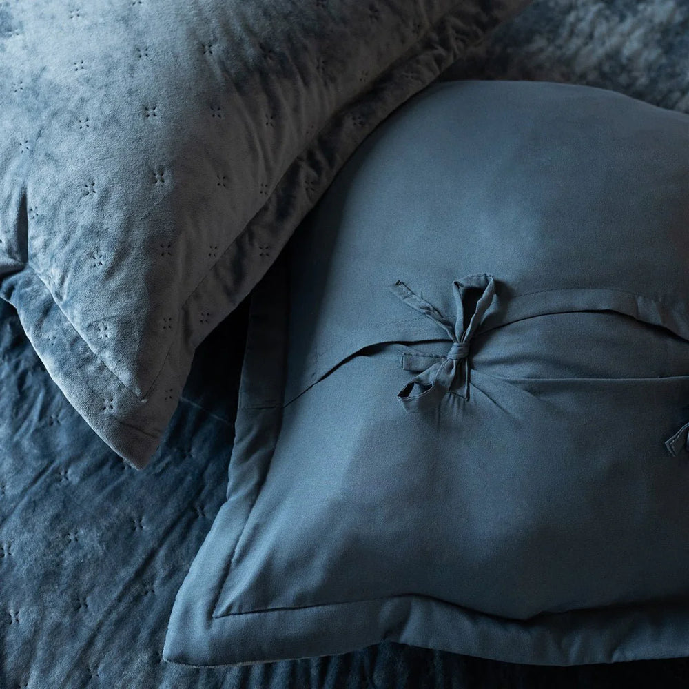 Clara Blue Velvet Cushion