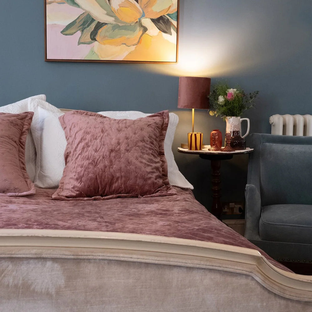 Clara Pink Velvet Cushion