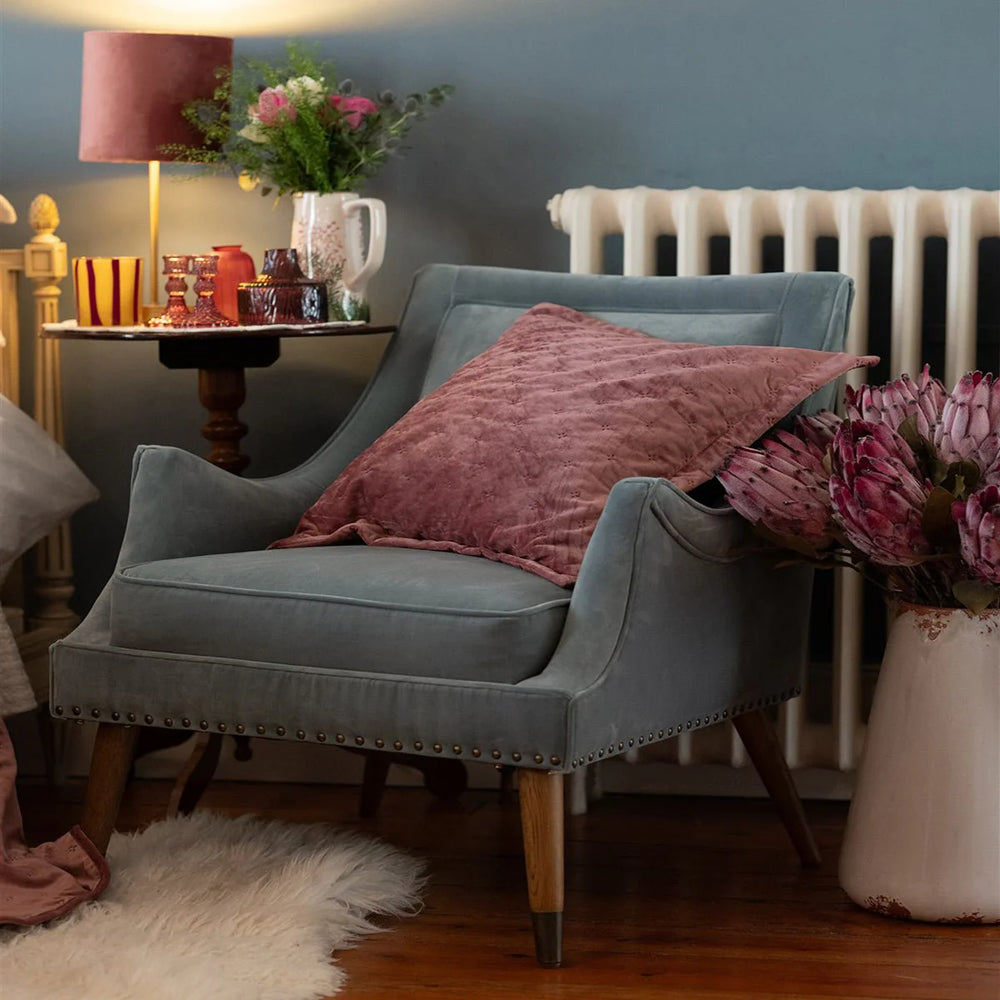Clara Pink Velvet Cushion
