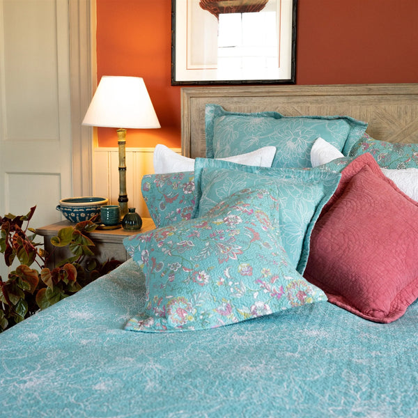 Eloise Duck Egg Pillowshams and Cushions