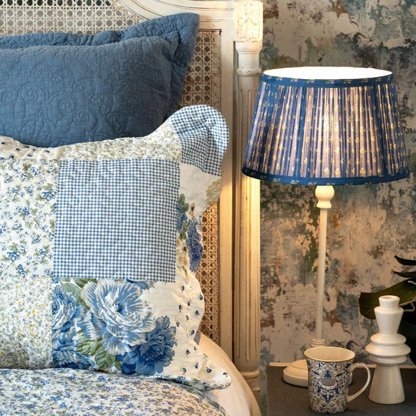 Melissa Blue Patchwork Bedspread