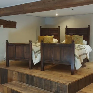 Pair of Oak Antique Beds, WP50