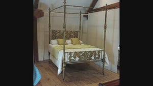 Brass Four Poster Bed by R W Winfield for the Prince of Ottoman Empire Circa 1831 to 1836