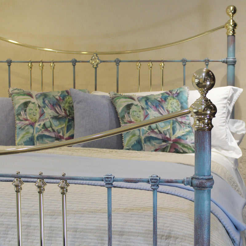 Super King Bed in Blue Verdigris MSK69