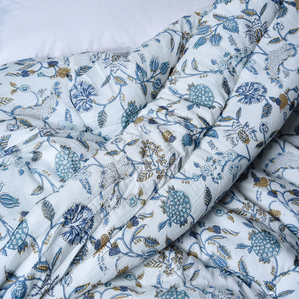 Blue & White Floral