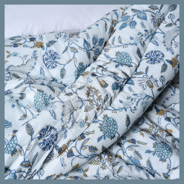 Blue & White Floral