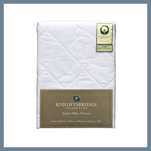 100% Cotton Quilted Pillow Protector