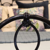 Standard Double Cast Iron Bed in Black MD128