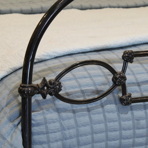 Double Cast Iron Bed in Black MD128 - SOLD