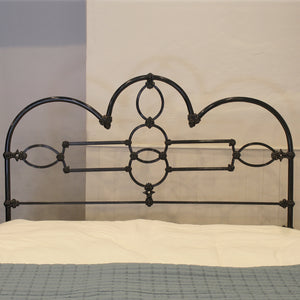 Double Cast Iron Bed in Black MD128 - SOLD