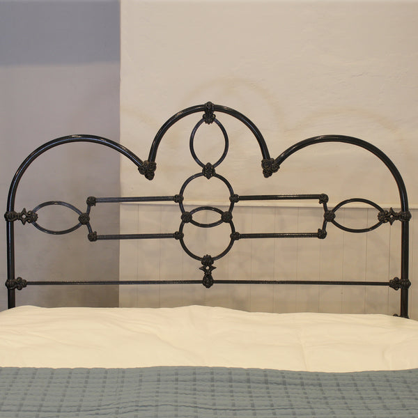 Double Cast Iron Bed in Black MD128 - SOLD