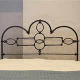 Standard Double Cast Iron Bed in Black MD128