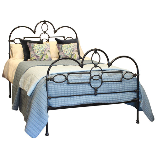 Double Cast Iron Bed in Black MD128 - SOLD