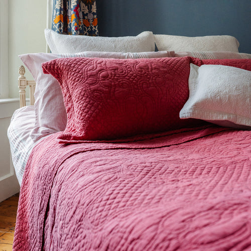 Stonewash Cotton Terracotta Bedspread