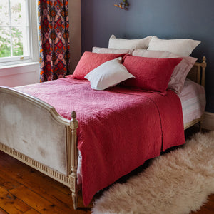 Stonewash Cotton Terracotta Bedspread