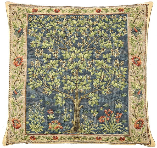 Tree of Life Blue Cushion