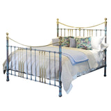 Super King Bed in Blue Verdigris MSK69