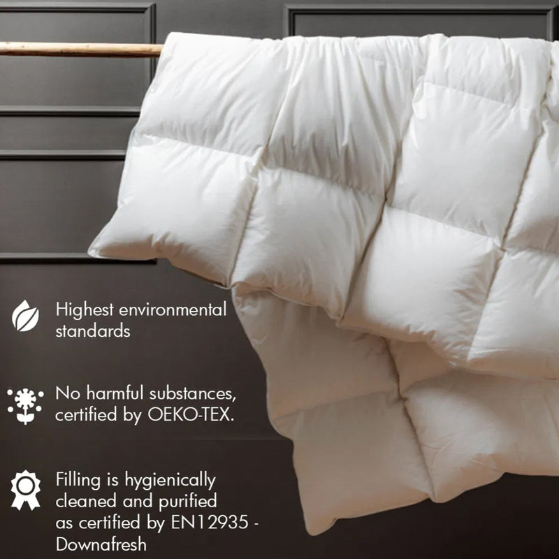 85% Hungarian Goose Feather and 15% Down Duvet from Die Zudecke