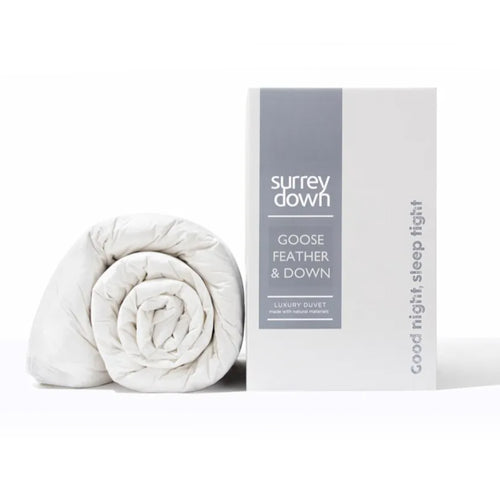 85% Goose Feather and 15% Down Duvet from Surrey Down