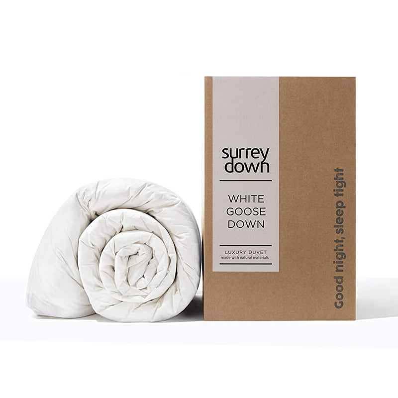 80% White Goose Down Duvet from Surrey Down